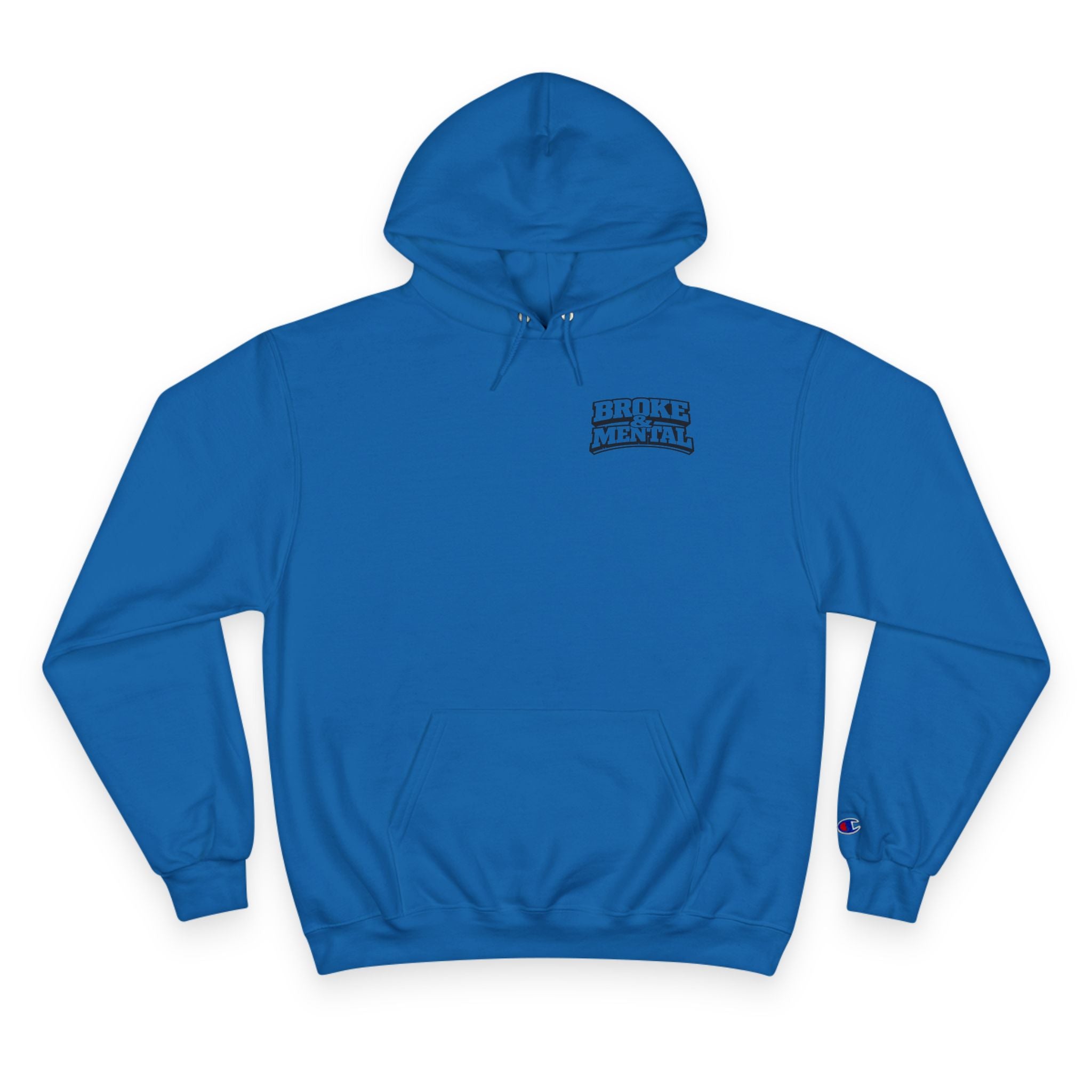 Broke and Mental Hoodie – Brain & Broken Heart Logo Pullover