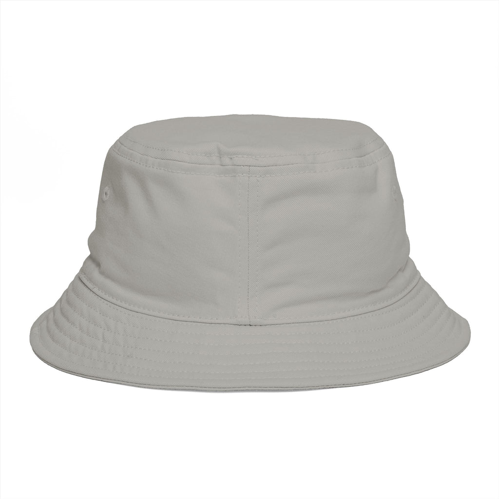 Bucket Hat — "Broke & Mental" Retro Patch Cotton Bucket Hat