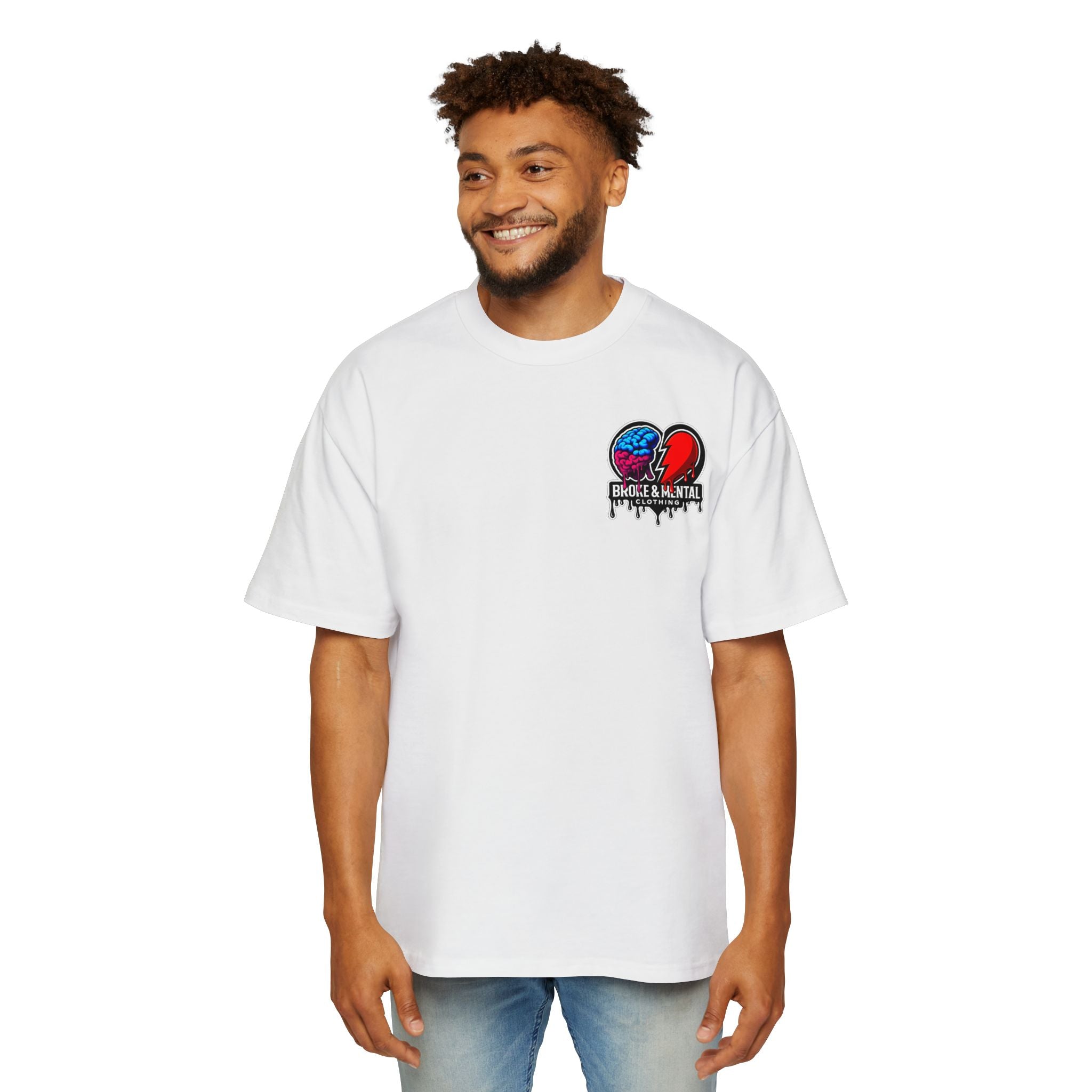 Broke & Mental Graphic Tee — Oversized Men’s Streetwear T-Shirt