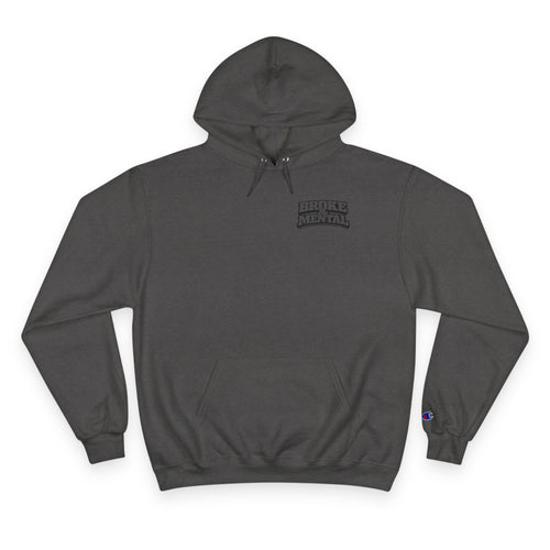 Broke and Mental Hoodie – Brain & Broken Heart Logo Pullover