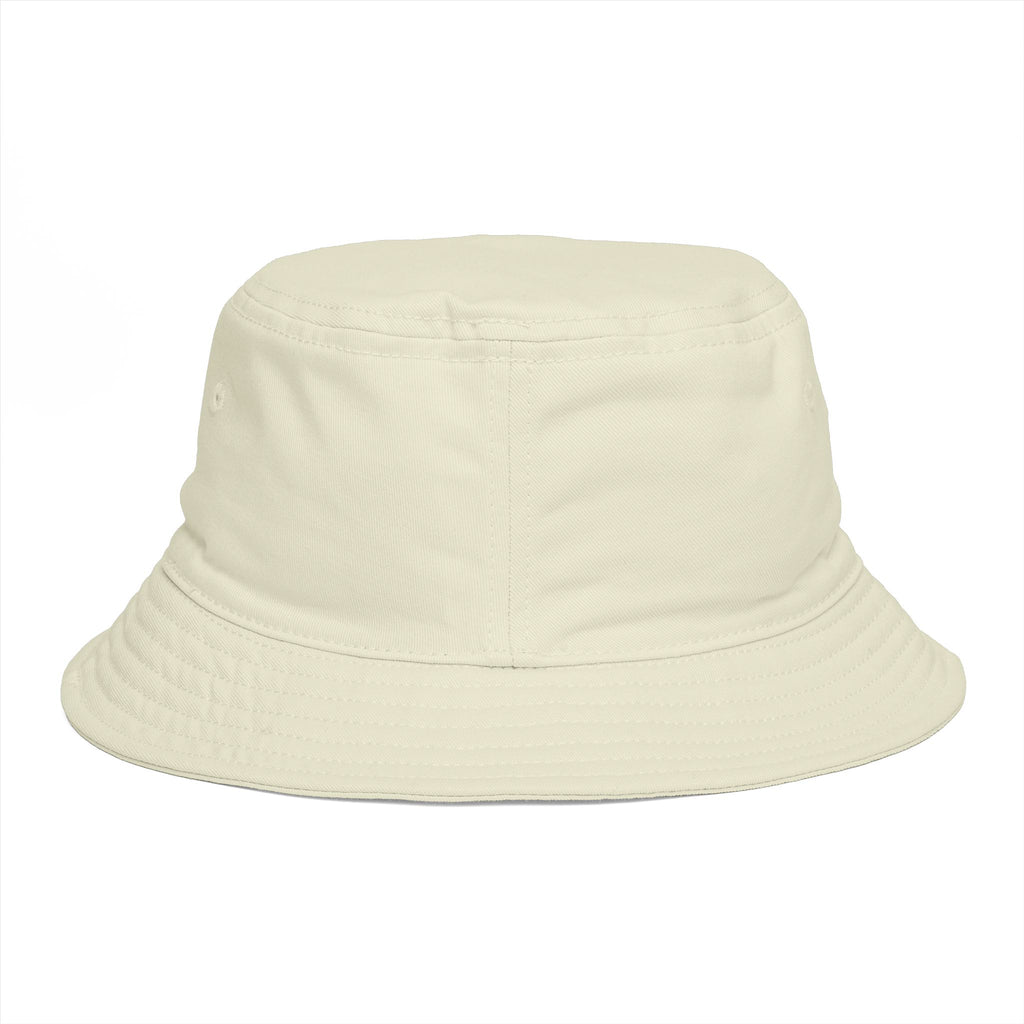 Bucket Hat — "Broke & Mental" Retro Patch Cotton Bucket Hat