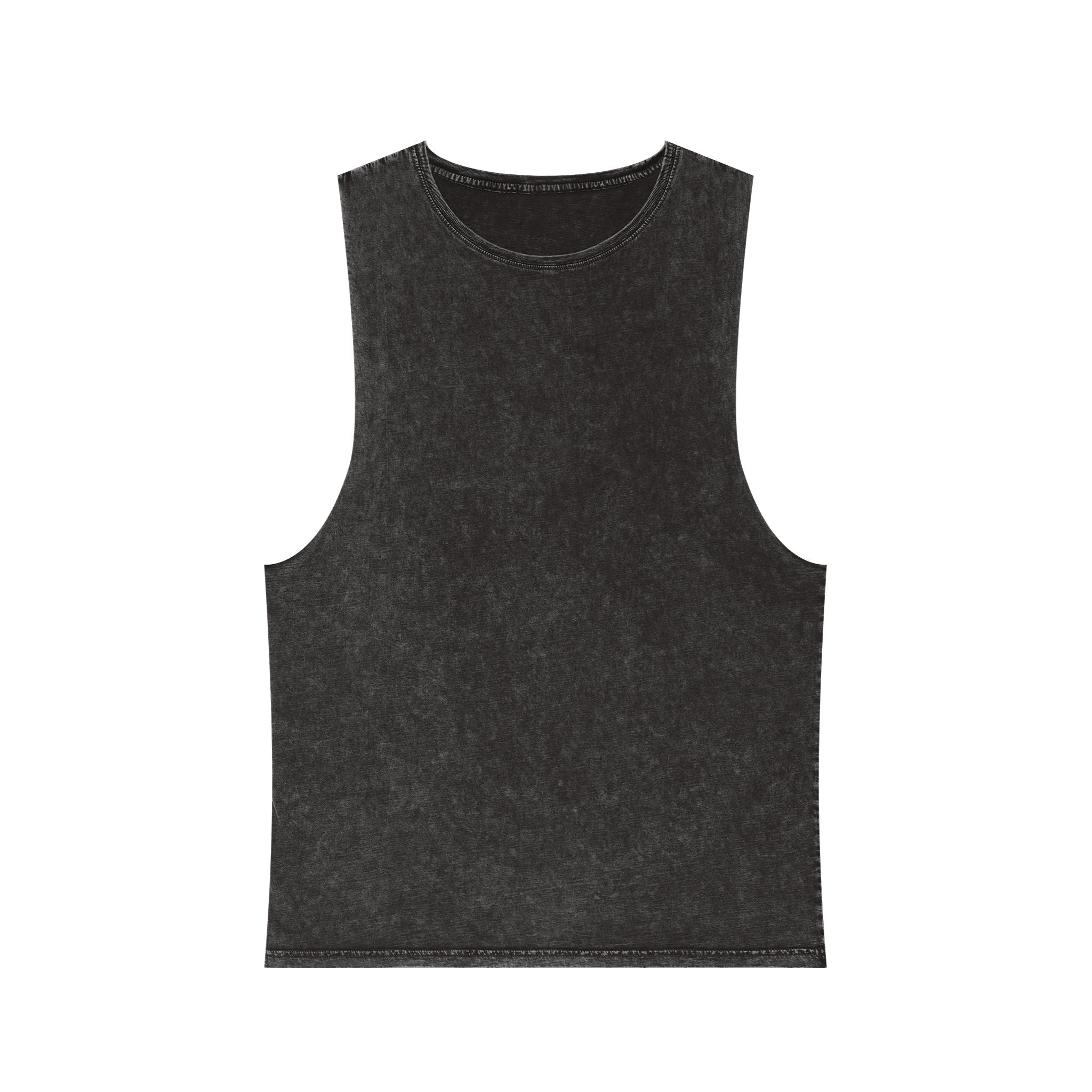 Broke and Mental Stonewash Tank Top — Mental Health Heart & Brain Graphic Tank