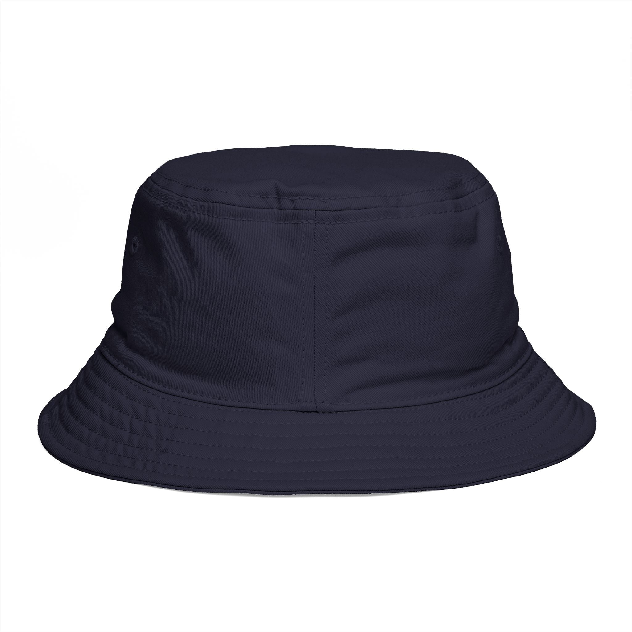 Bucket Hat — "Broke & Mental" Retro Patch Cotton Bucket Hat