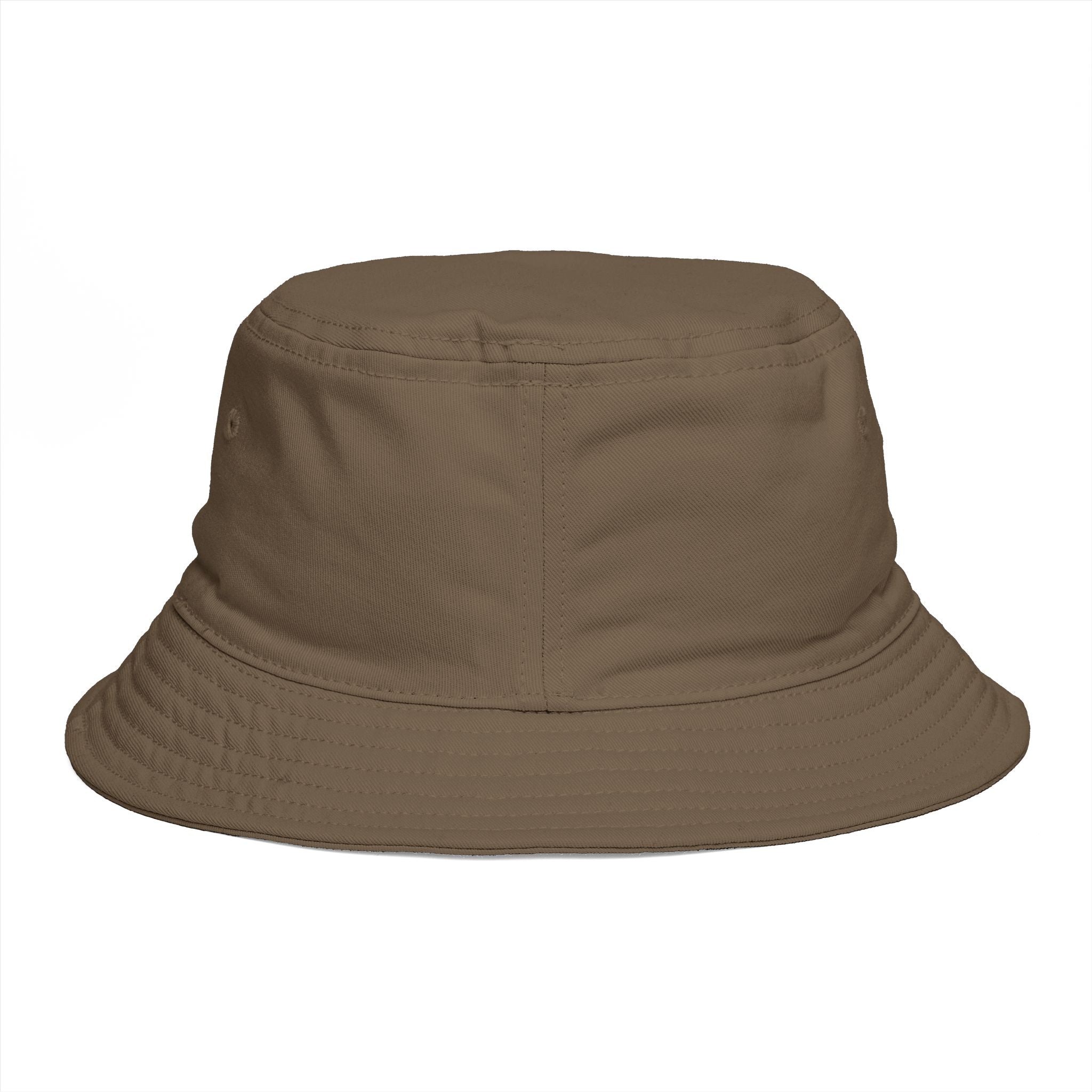 Bucket Hat — "Broke & Mental" Retro Patch Cotton Bucket Hat