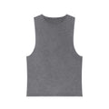 Broke and Mental Stonewash Tank Top — Mental Health Heart & Brain Graphic Tank