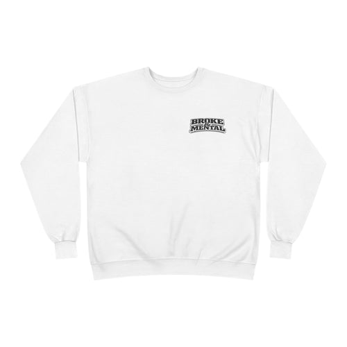 Broke & Mental Heart Logo Sweatshirt — Split Brain & Heart Graphic Crewneck
