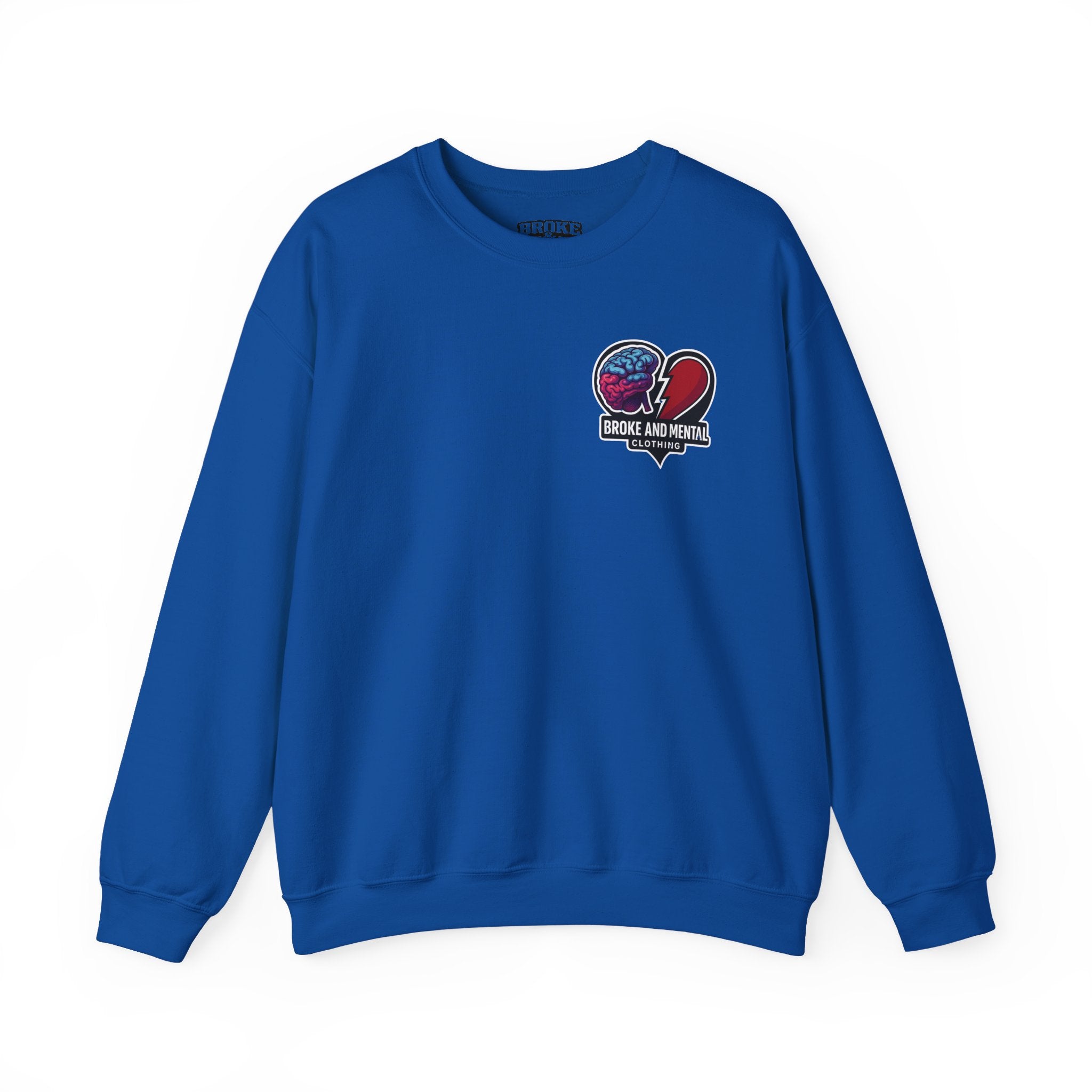 Heartbreak & Healing Crewneck Sweatshirt — Broken Heart Graphic Pullover