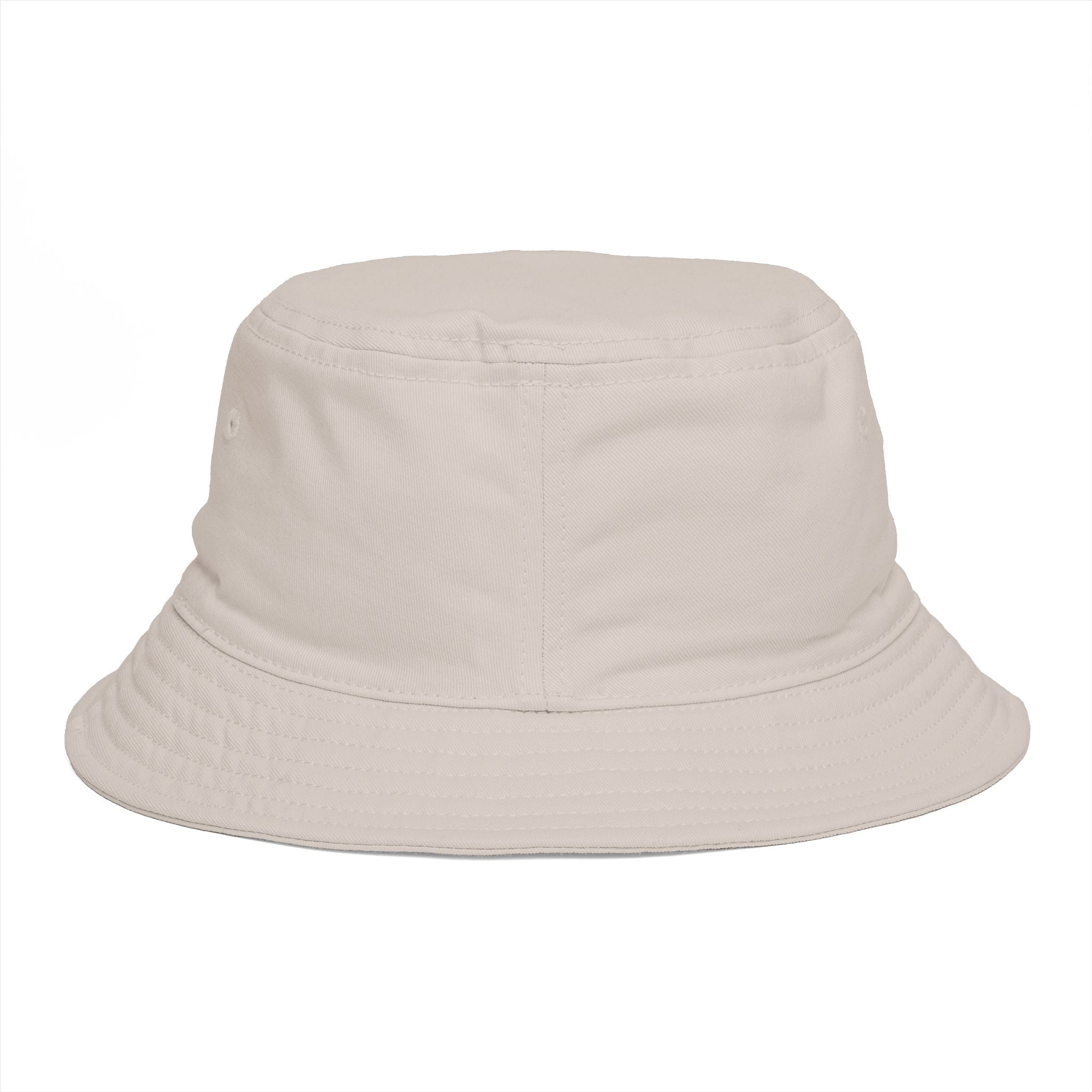 Bucket Hat — "Broke & Mental" Retro Patch Cotton Bucket Hat