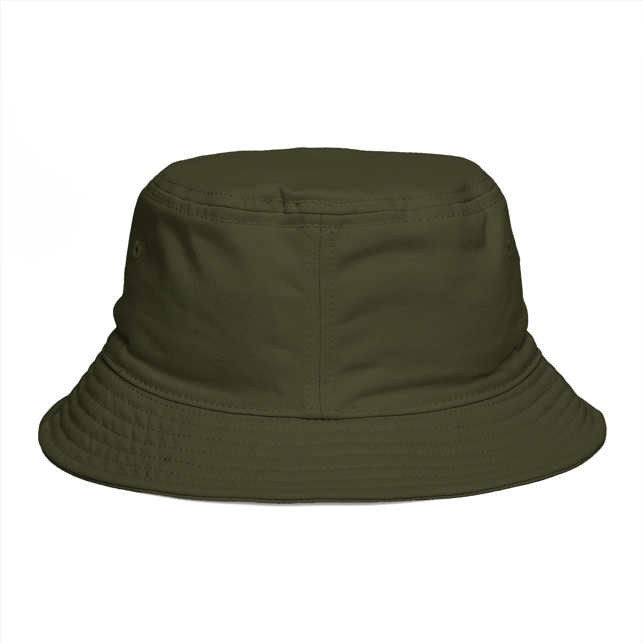 Bucket Hat — "Broke & Mental" Retro Patch Cotton Bucket Hat