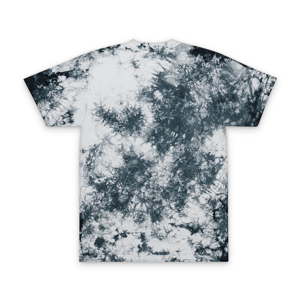 Tie-Dye Embroidered T-Shirt – Black Cloud Oversized Tee