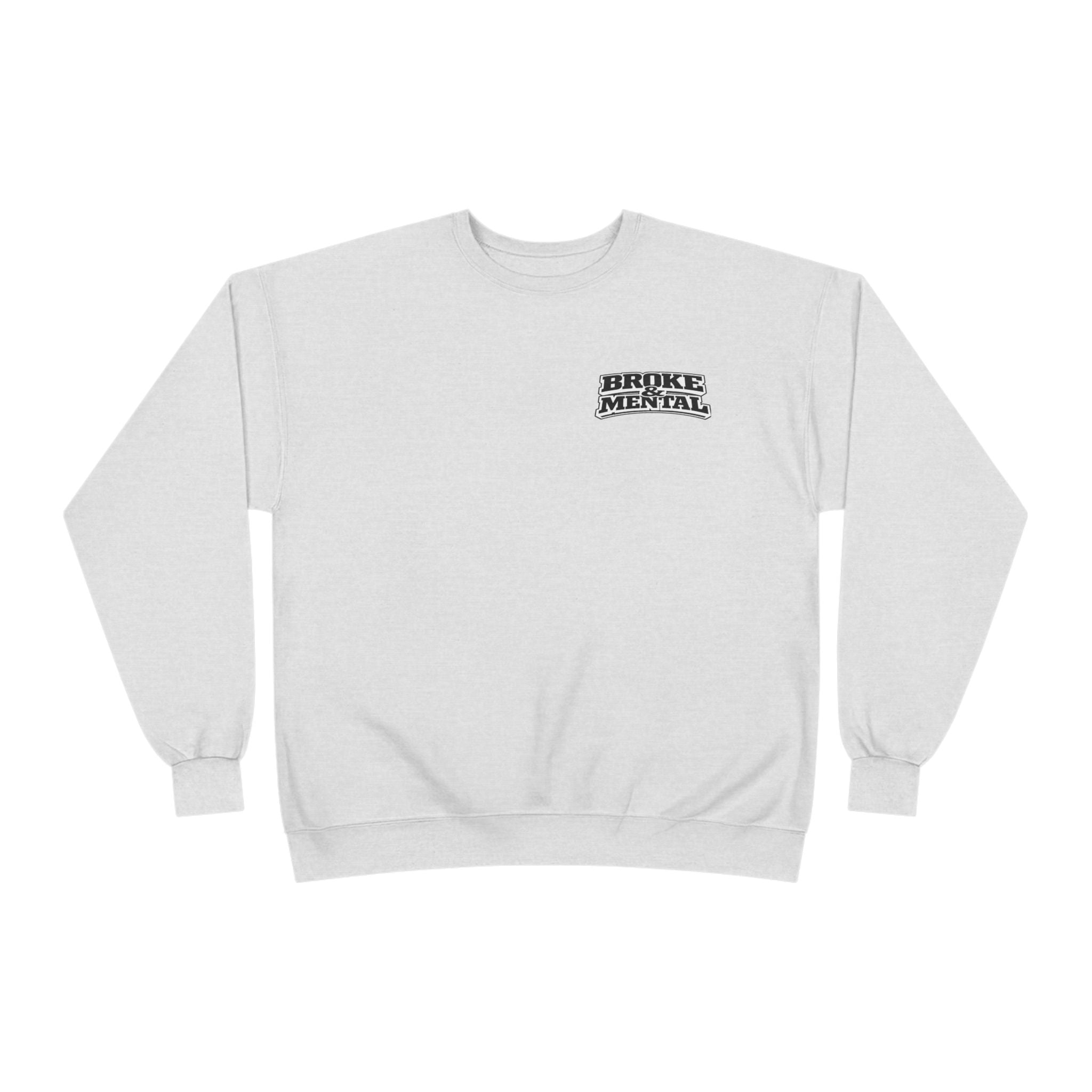 Broke & Mental Heart Logo Sweatshirt — Split Brain & Heart Graphic Crewneck