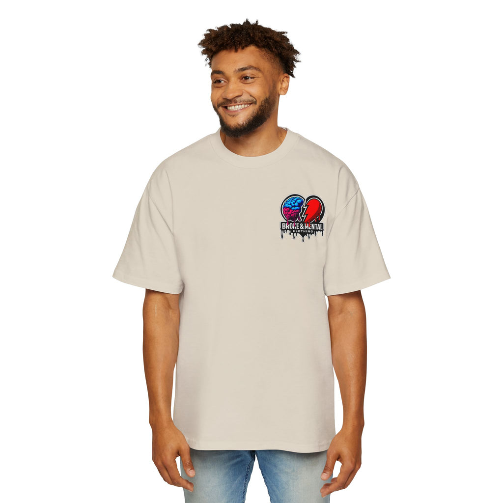 Broke & Mental Graphic Tee — Oversized Men’s Streetwear T-Shirt