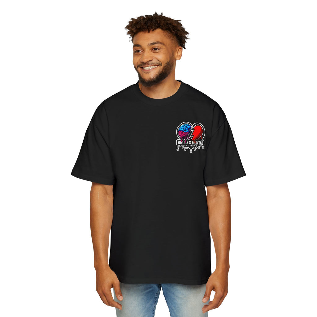 Broke & Mental Graphic Tee — Oversized Men’s Streetwear T-Shirt