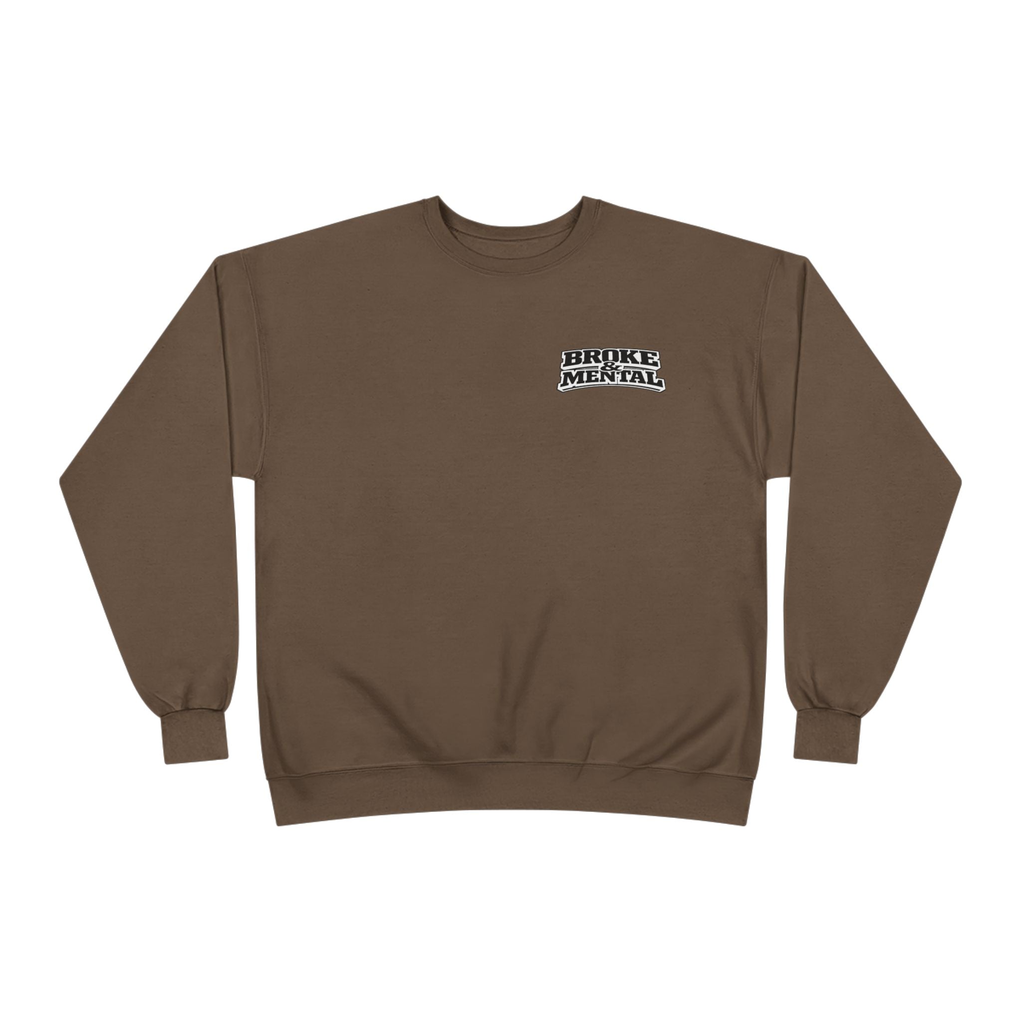 Broke & Mental Heart Logo Sweatshirt — Split Brain & Heart Graphic Crewneck