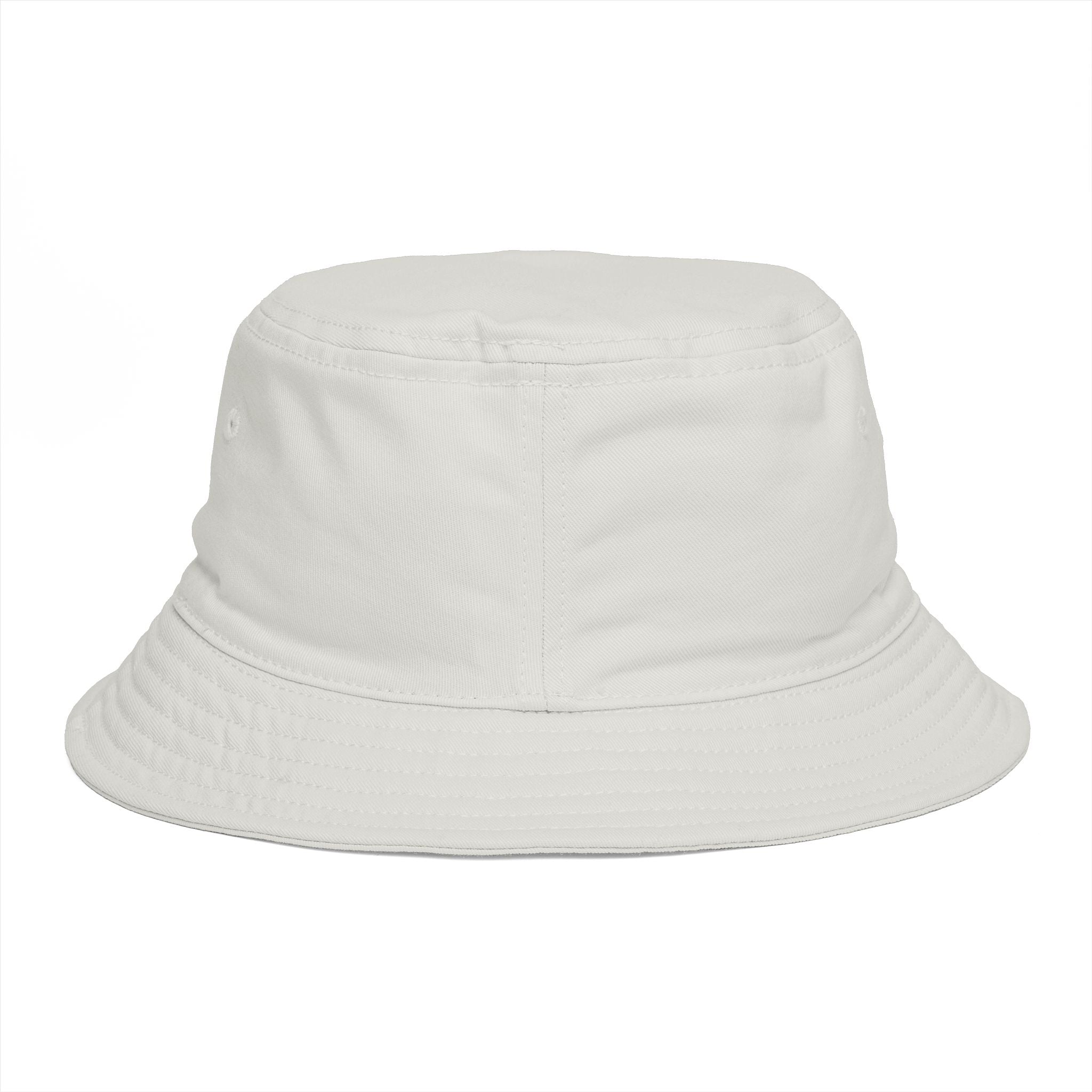 Bucket Hat — "Broke & Mental" Retro Patch Cotton Bucket Hat