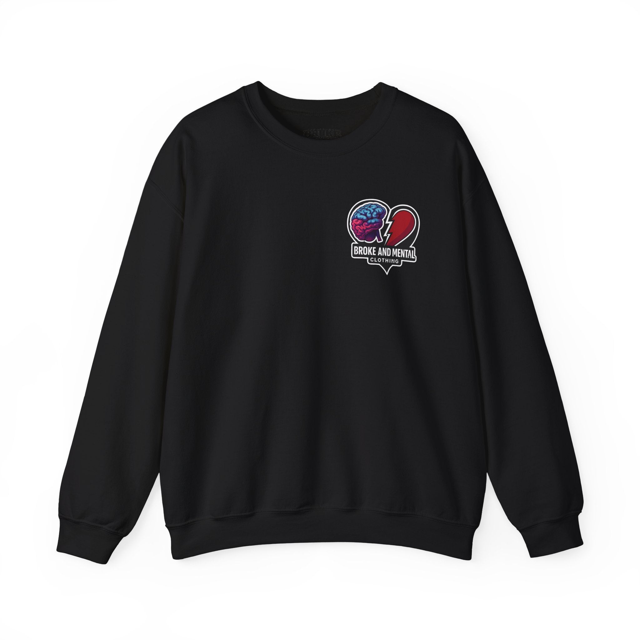 Heartbreak & Healing Crewneck Sweatshirt — Broken Heart Graphic Pullover